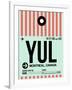 YUL Montreal Luggage Tag 2-NaxArt-Framed Art Print