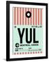 YUL Montreal Luggage Tag 2-NaxArt-Framed Art Print