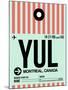 YUL Montreal Luggage Tag 2-NaxArt-Mounted Art Print