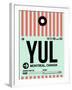 YUL Montreal Luggage Tag 2-NaxArt-Framed Art Print