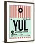 YUL Montreal Luggage Tag 2-NaxArt-Framed Art Print