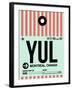 YUL Montreal Luggage Tag 2-NaxArt-Framed Art Print