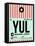 YUL Montreal Luggage Tag 2-NaxArt-Framed Stretched Canvas