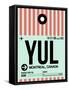 YUL Montreal Luggage Tag 2-NaxArt-Framed Stretched Canvas