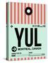 YUL Montreal Luggage Tag 2-NaxArt-Stretched Canvas