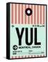 YUL Montreal Luggage Tag 2-NaxArt-Framed Stretched Canvas