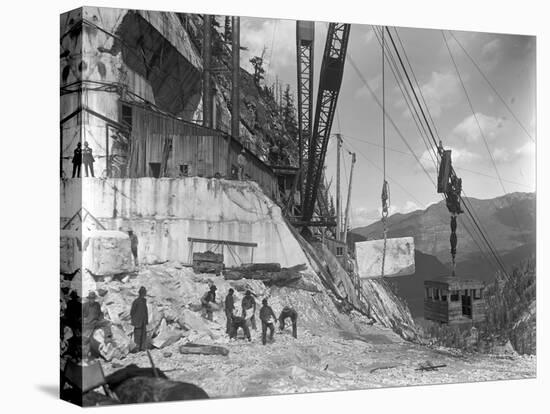 Yule Quarry - Crane and Power House Facilities of the Yule Marble Co., Near the Head of Yule…-George Lytle Beam-Stretched Canvas