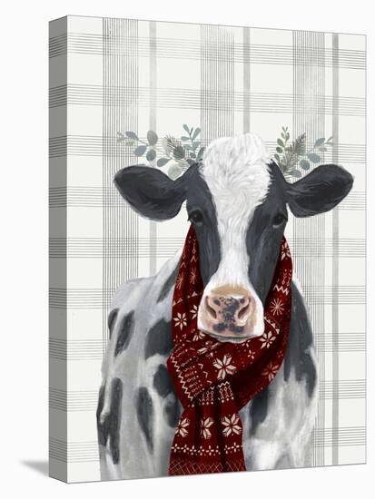 Yuletide Cow I-null-Stretched Canvas