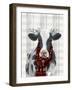 Yuletide Cow I-null-Framed Art Print