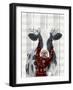 Yuletide Cow I-null-Framed Art Print