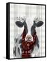 Yuletide Cow I-null-Framed Stretched Canvas