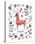 Yuletide Deer-Archie Stone-Stretched Canvas
