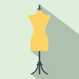 Dressmaker Model Flat Icon-Yulia Ryabokon-Art Print