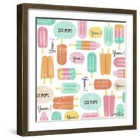 Yum Ice Pops-Elizabeth Caldwell-Framed Giclee Print