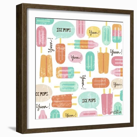 Yum Ice Pops-Elizabeth Caldwell-Framed Giclee Print