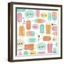 Yum Ice Pops-Elizabeth Caldwell-Framed Giclee Print