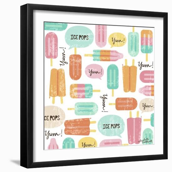 Yum Ice Pops-Elizabeth Caldwell-Framed Giclee Print