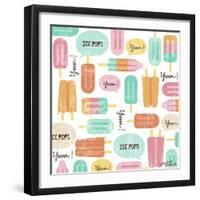 Yum Ice Pops-Elizabeth Caldwell-Framed Giclee Print