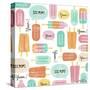 Yum Ice Pops-Elizabeth Caldwell-Stretched Canvas