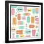 Yum Ice Pops-Elizabeth Caldwell-Framed Giclee Print