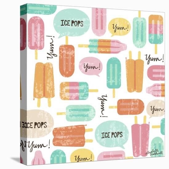 Yum Ice Pops-Elizabeth Caldwell-Stretched Canvas