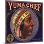 Yuma Chief Brand - Redlands, California - Citrus Crate Label-Lantern Press-Mounted Art Print