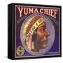 Yuma Chief Orange Label - Redlands, CA-Lantern Press-Framed Stretched Canvas