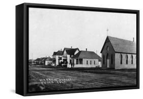 Yuma, Colorado - Warren Street Scene-Lantern Press-Framed Stretched Canvas