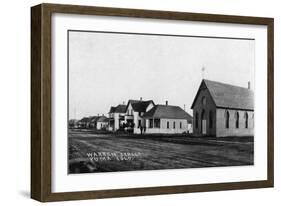 Yuma, Colorado - Warren Street Scene-Lantern Press-Framed Art Print