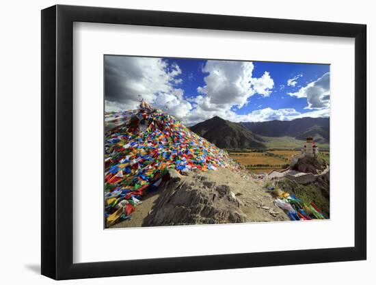 Yumbu Lakhang (Yungbulakang Palace), Lhoka (Shannan) Prefecture, Tibet, China-Ivan Vdovin-Framed Photographic Print