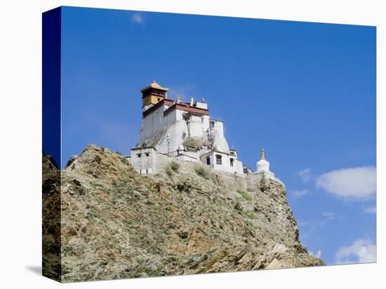 Yumbulagung Castle, Restored Version of the Region's Oldest Building, Tibet, China-Ethel Davies-Stretched Canvas