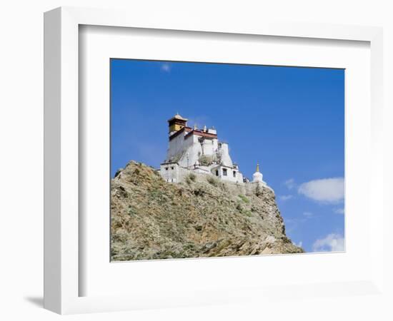 Yumbulagung Castle, Restored Version of the Region's Oldest Building, Tibet, China-Ethel Davies-Framed Photographic Print