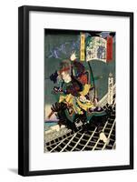 Yume No Chôkichi, from the Series Sagas of Beauty and Bravery-Yoshitoshi Tsukioka-Framed Giclee Print