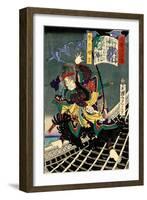 Yume No Chôkichi, from the Series Sagas of Beauty and Bravery-Yoshitoshi Tsukioka-Framed Giclee Print