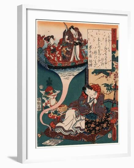 Yume No Ukihashi-Utagawa Toyokuni-Framed Giclee Print