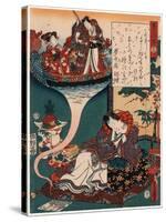 Yume No Ukihashi-Utagawa Toyokuni-Stretched Canvas