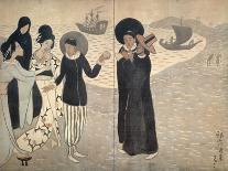 A Christian Missionary Arrives in Japan, Japan-Yumeji Takehisa-Framed Premium Giclee Print