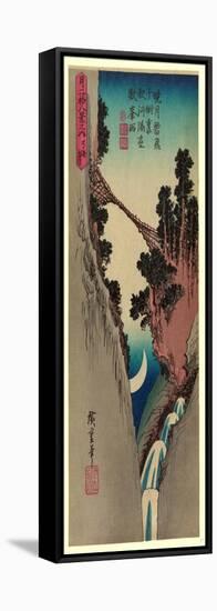 Yumiharizuki-Utagawa Hiroshige-Framed Stretched Canvas