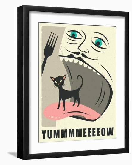 Yummeeow-Jazzberry Blue-Framed Art Print