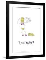 Yummy Mummy - Tom Cronin Doodles Cartoon Print-Tom Cronin-Framed Giclee Print