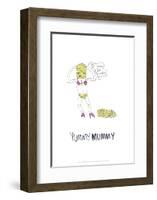 Yummy Mummy - Tom Cronin Doodles Cartoon Print-Tom Cronin-Framed Giclee Print