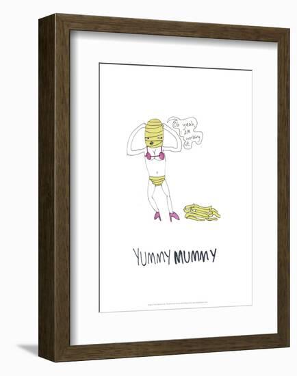 Yummy Mummy - Tom Cronin Doodles Cartoon Print-Tom Cronin-Framed Giclee Print