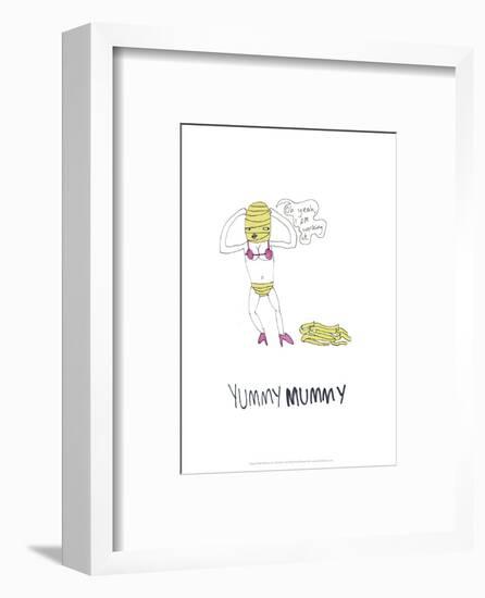 Yummy Mummy - Tom Cronin Doodles Cartoon Print-Tom Cronin-Framed Giclee Print