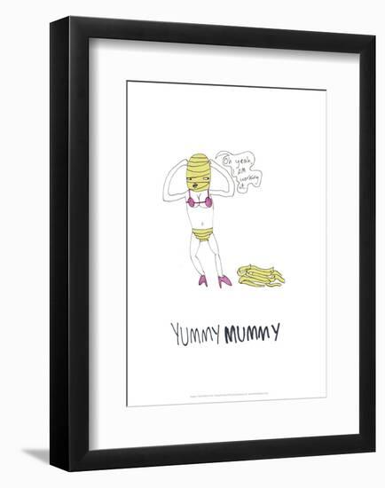 Yummy Mummy - Tom Cronin Doodles Cartoon Print-Tom Cronin-Framed Giclee Print