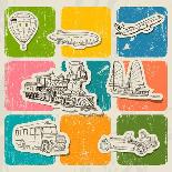 Real Visa Stamps From 9 Countries-yunna-Art Print