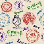 Real Visa Stamps From 9 Countries-yunna-Stretched Canvas