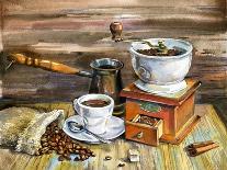 Coffee Still Life-yurchak alevtina-Framed Art Print