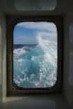 Antarctica, Antarctic Peninsula, Brown Bluff Adelie penguin, crashing wave.-Yuri Choufour-Photographic Print