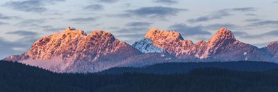 Canada, British Columbia, Golden Ears Provincial Park. Golden Ears mountain panorama.-Yuri Choufour-Photographic Print