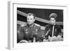 Yuri Gagarin and Valentina Tereshkova, Russian Cosmonauts, 1963-null-Framed Giclee Print